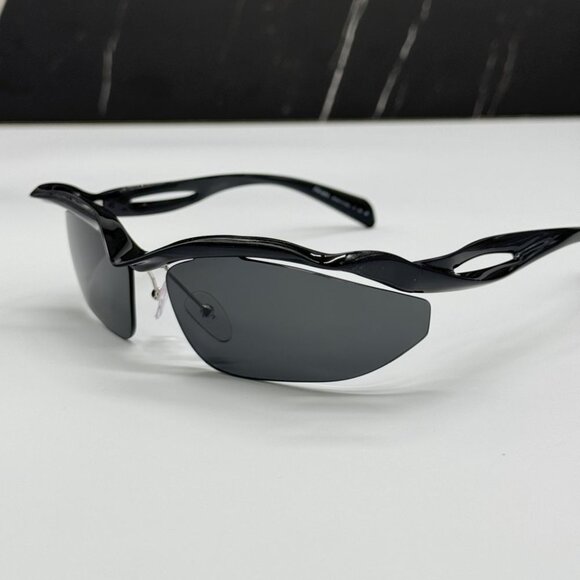 NEW PRA25S 1AB5S0 PRADA WOMEN SUNGLASSES SPR A25 1AB5S0 BLACK PRA 25S 1AB5S0 - Picture 8 of 11